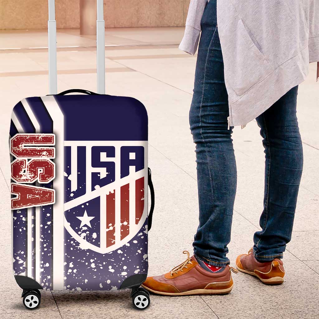USA Soccer Luggage Cover The Stars and Stripes Football - Road To Champion - Wonder Print Shop