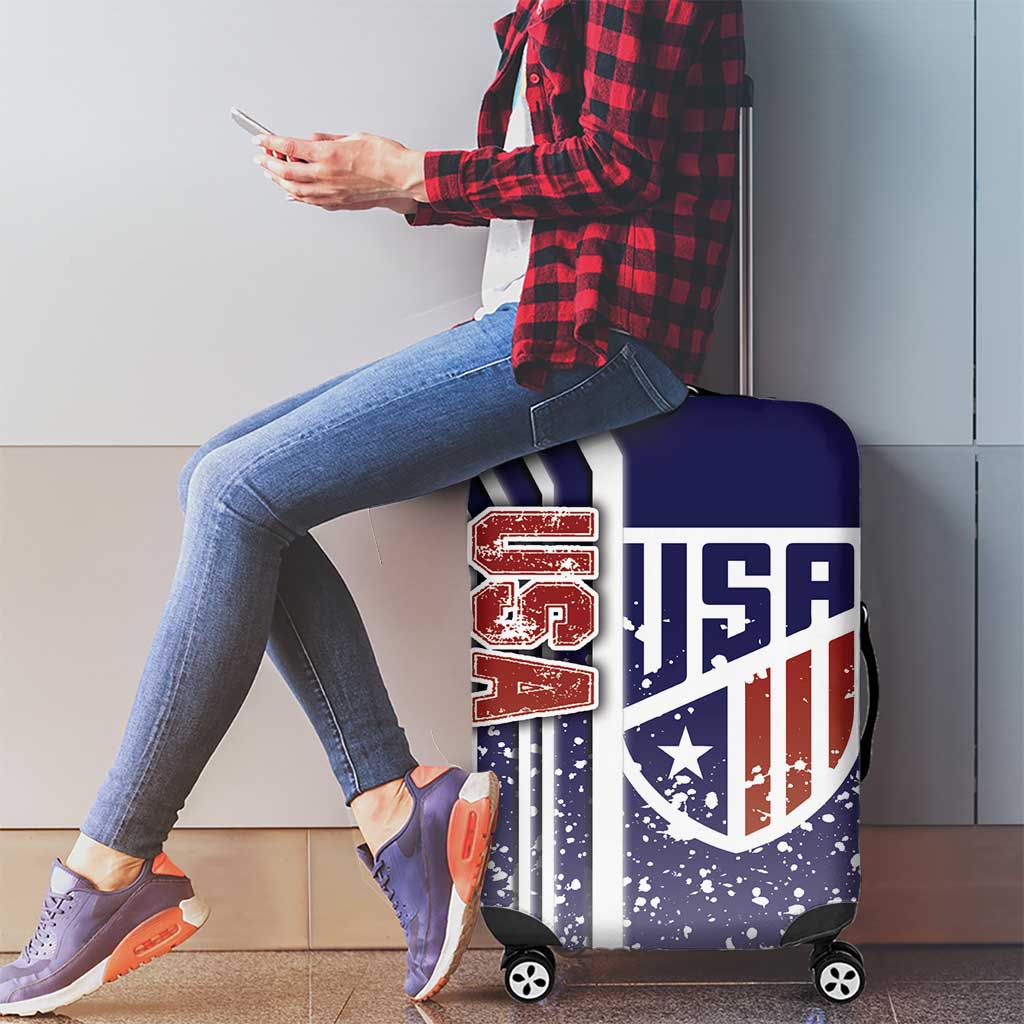 USA Soccer Luggage Cover The Stars and Stripes Football - Road To Champion - Wonder Print Shop