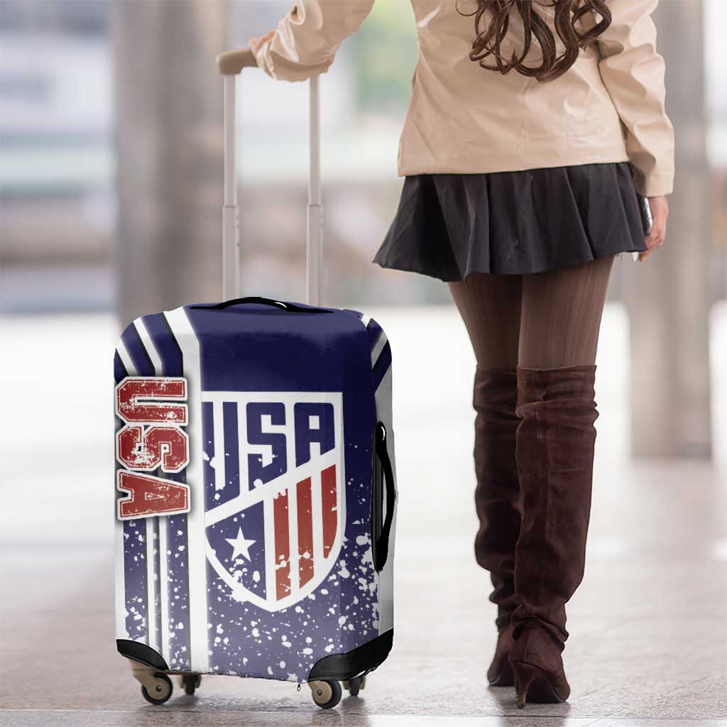 USA Soccer Luggage Cover The Stars and Stripes Football - Road To Champion - Wonder Print Shop