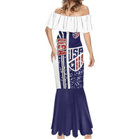USA Soccer Mermaid Dress The Stars and Stripes Football - Road To Champion - Wonder Print Shop