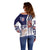 USA Soccer Off Shoulder Sweater The Stars and Stripes Football - Road To Champion - Wonder Print Shop