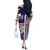 USA Soccer Off The Shoulder Long Sleeve Dress The Stars and Stripes Football - Road To Champion - Wonder Print Shop
