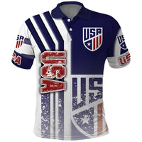USA Soccer Polo Shirt The Stars and Stripes Football - Road To Champion - Wonder Print Shop