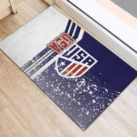 USA Soccer Rubber Doormat The Stars and Stripes Football - Road To Champion - Wonder Print Shop