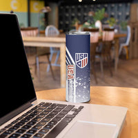 USA Soccer Skinny Tumbler The Stars and Stripes Football - Road To Champion