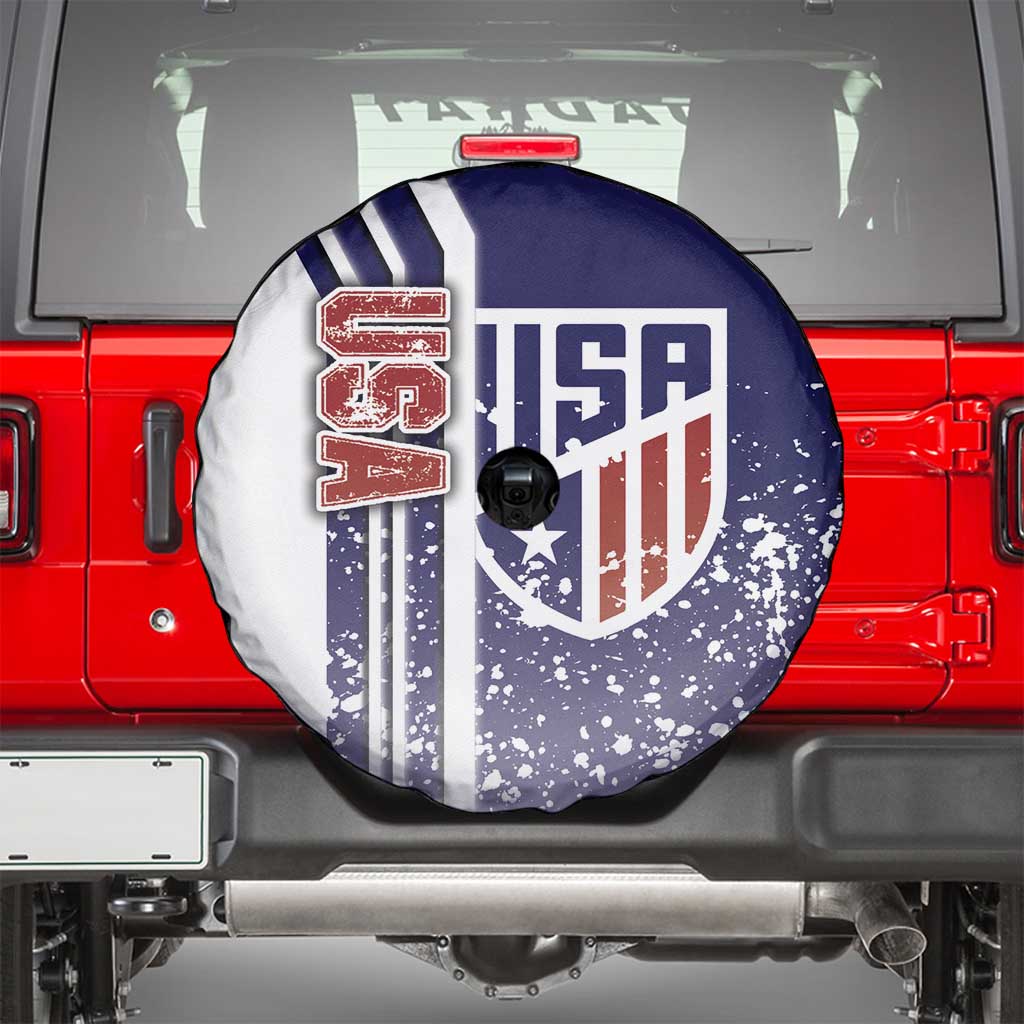 USA Soccer Spare Tire Cover The Stars and Stripes Football - Road To Champion - Wonder Print Shop