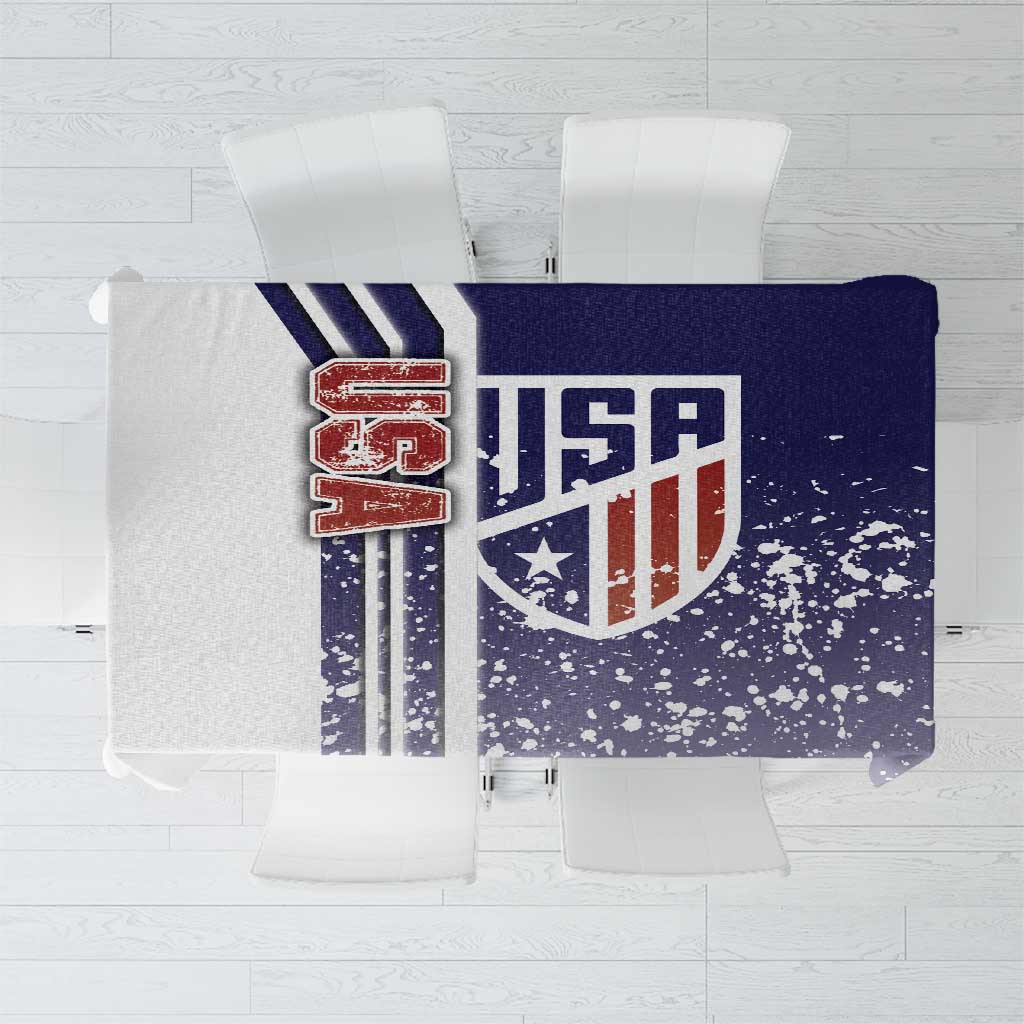 USA Soccer Tablecloth The Stars and Stripes Football - Road To Champion - Wonder Print Shop