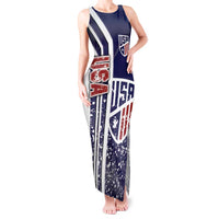 USA Soccer Tank Maxi Dress The Stars and Stripes Football - Road To Champion - Wonder Print Shop