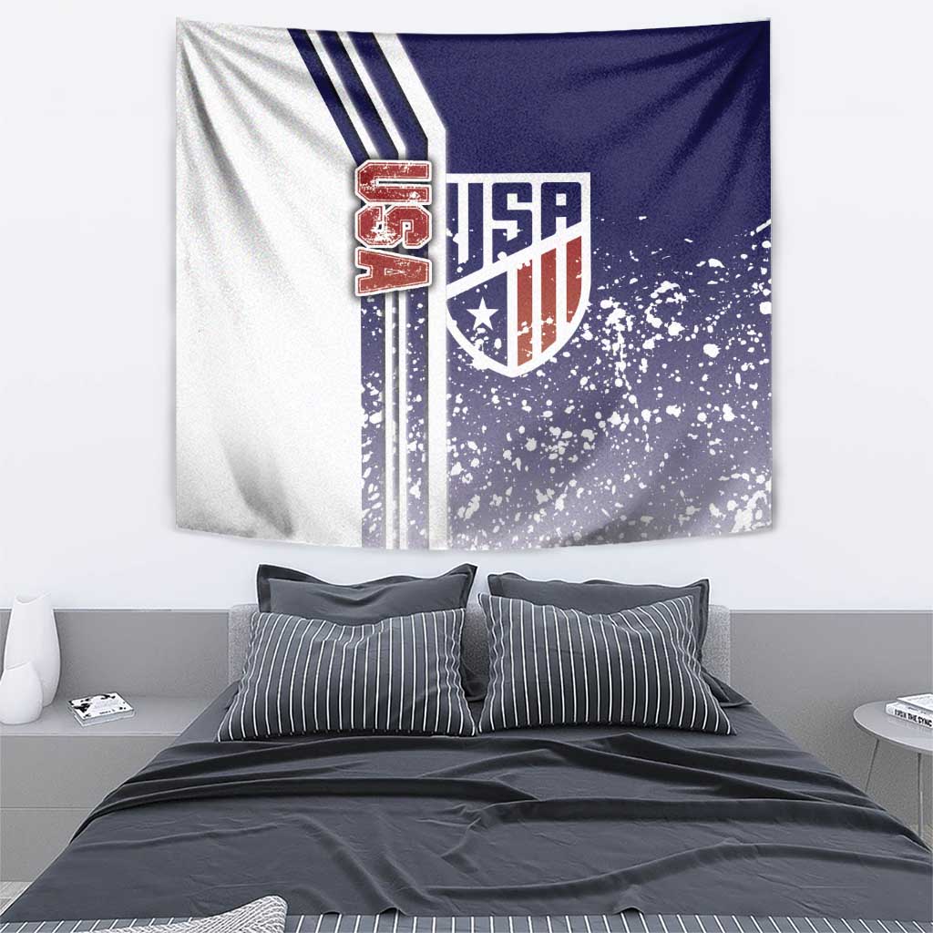 USA Soccer Tapestry The Stars and Stripes Football - Road To Champion - Wonder Print Shop