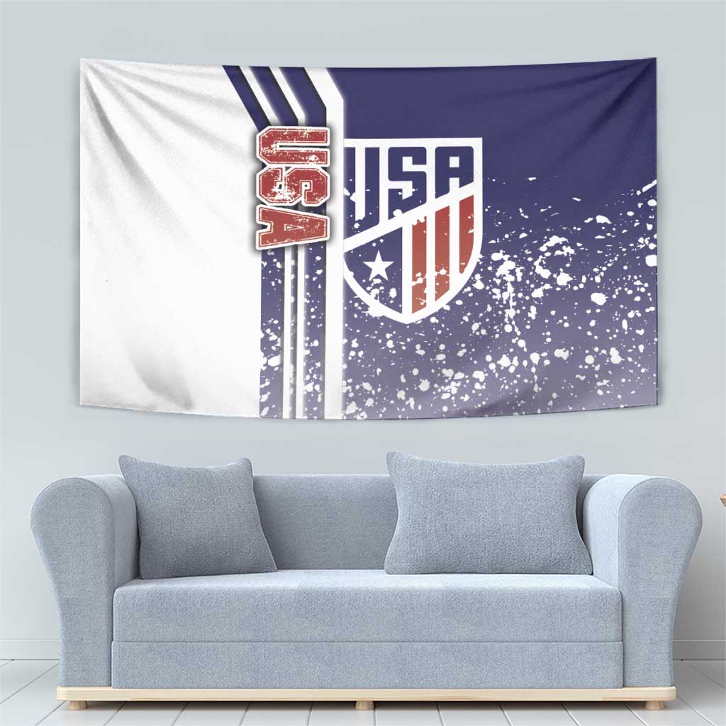 USA Soccer Tapestry The Stars and Stripes Football - Road To Champion - Wonder Print Shop