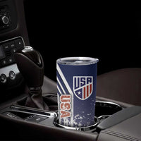 USA Soccer Tumbler Cup The Stars and Stripes Football - Road To Champion