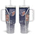 USA Soccer Tumbler With Handle The Stars and Stripes Football - Road To Champion