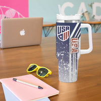 USA Soccer Tumbler With Handle The Stars and Stripes Football - Road To Champion