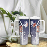 USA Soccer Tumbler With Handle The Stars and Stripes Football - Road To Champion