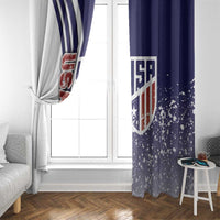 USA Soccer Window Curtain The Stars and Stripes Football - Road To Champion - Wonder Print Shop