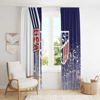 USA Soccer Window Curtain The Stars and Stripes Football - Road To Champion - Wonder Print Shop