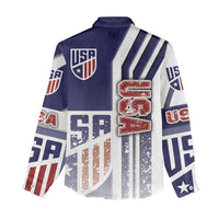 USA Soccer Women Casual Shirt The Stars and Stripes Football - Road To Champion - Wonder Print Shop