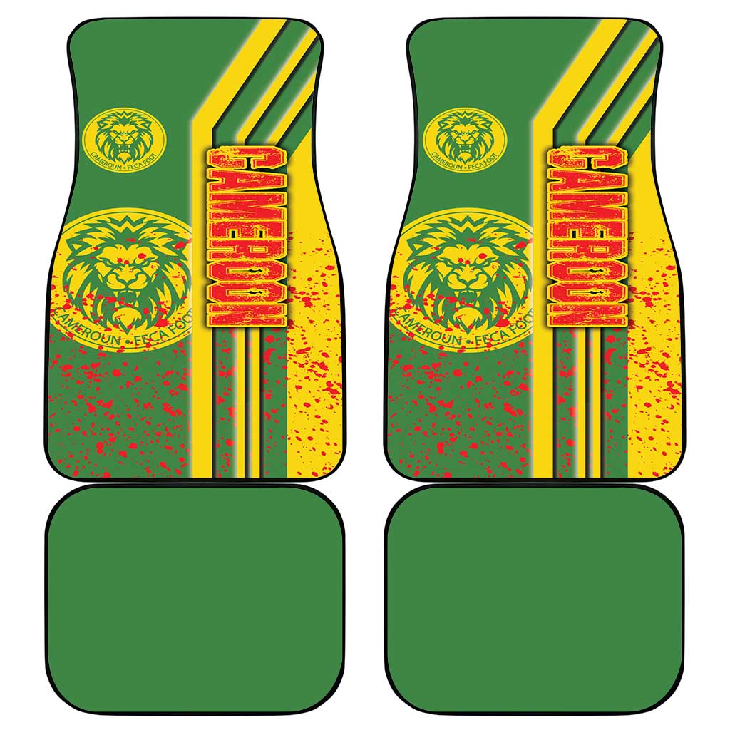 Cameroon Football Car Mats Indomitable Lions Soccer - Road To Champion