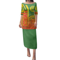 Cameroon Football Family Matching Puletasi and Hawaiian Shirt Indomitable Lions Soccer - Road To Champion
