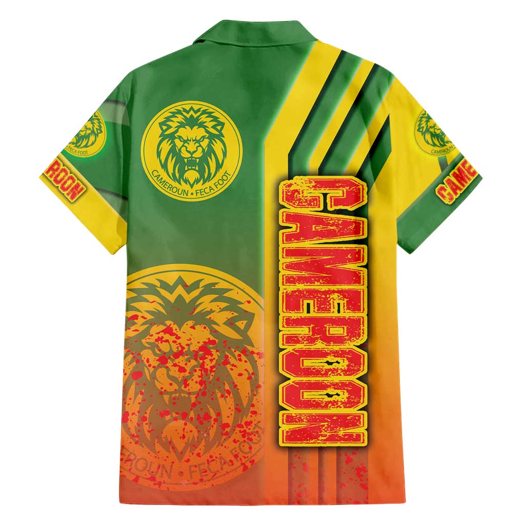 Cameroon Football Hawaiian Shirt Indomitable Lions Soccer - Road To Champion