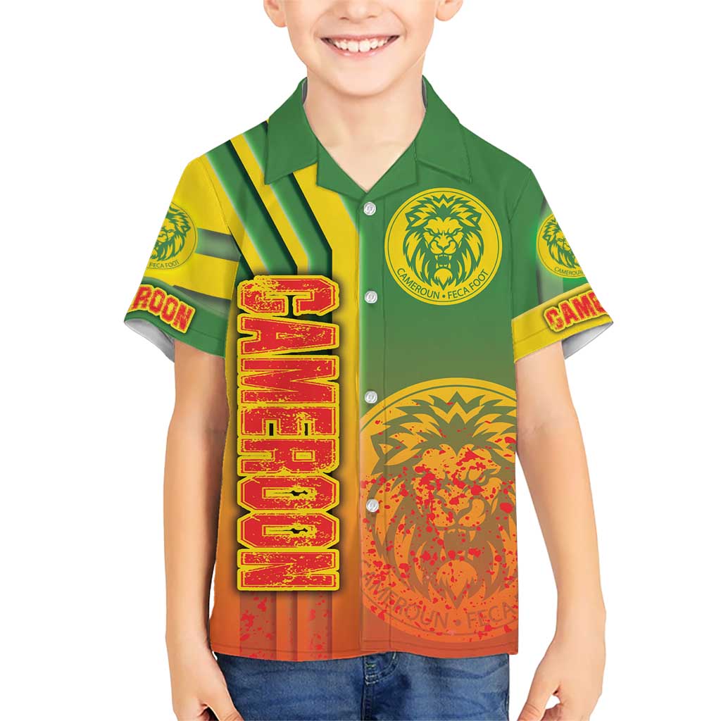 Cameroon Football Hawaiian Shirt Indomitable Lions Soccer - Road To Champion