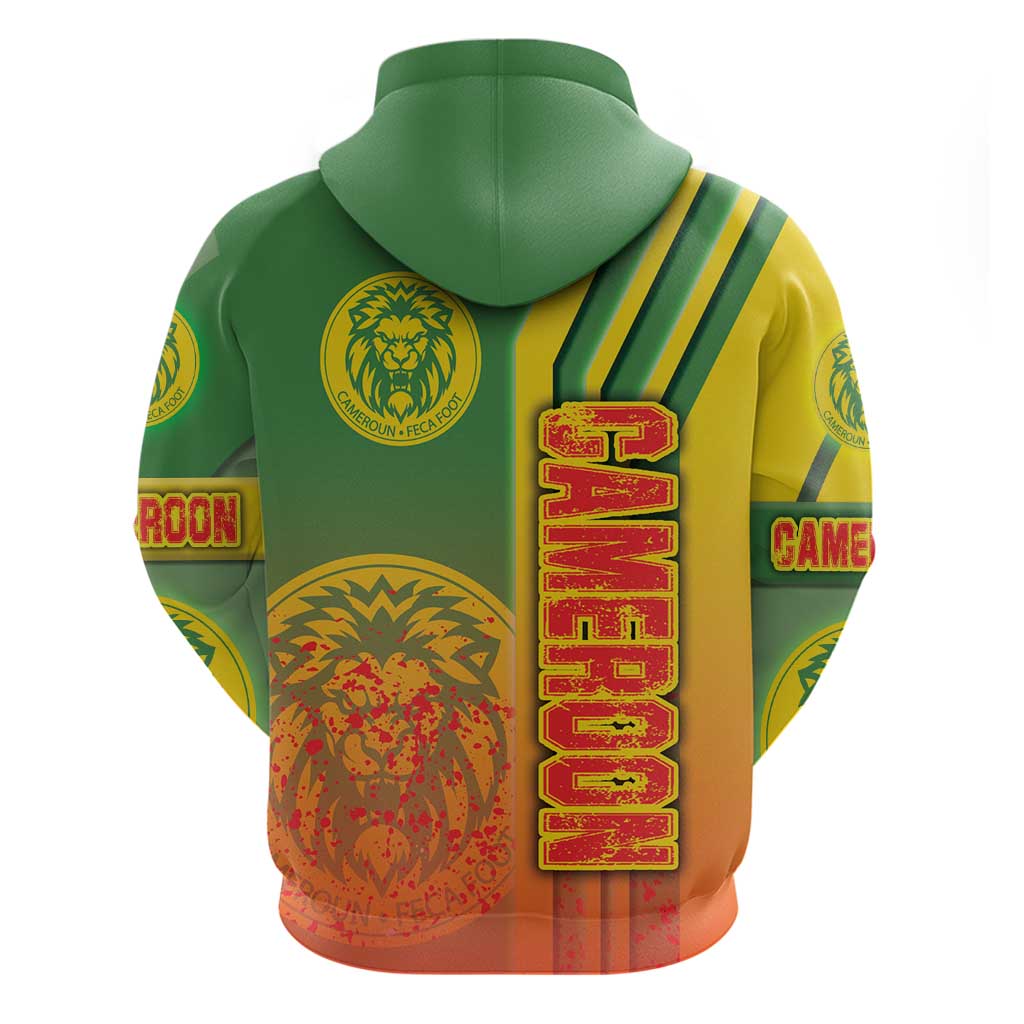Cameroon Football Hoodie Indomitable Lions Soccer - Road To Champion