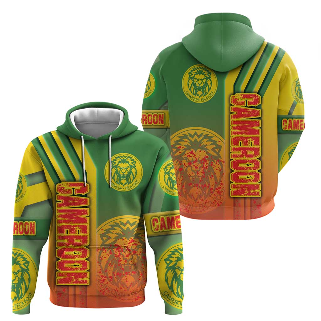 Cameroon Football Hoodie Indomitable Lions Soccer - Road To Champion