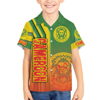 Cameroon Football Kid Hawaiian Shirt Indomitable Lions Soccer - Road To Champion