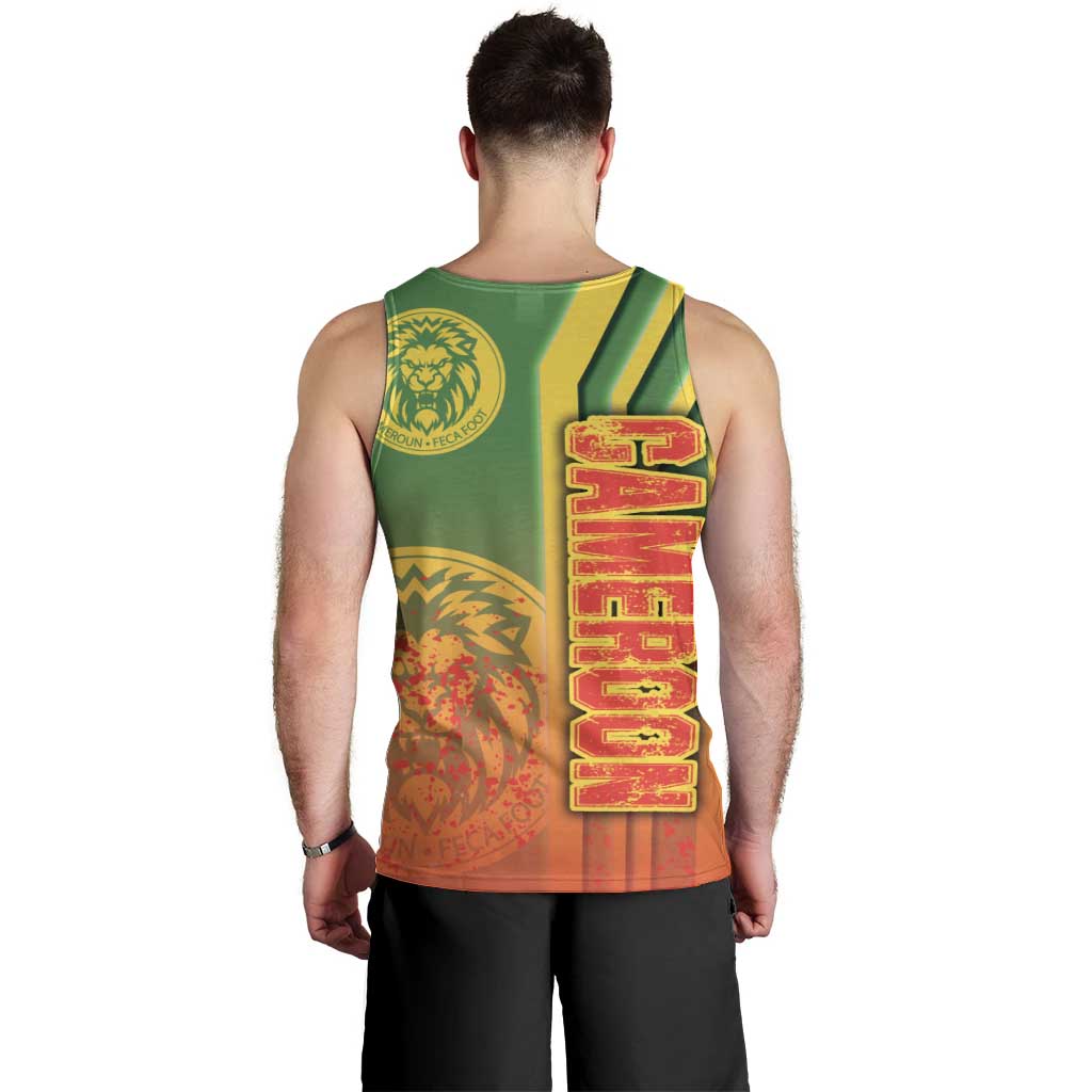 Cameroon Football Men Tank Top Indomitable Lions Soccer - Road To Champion - Wonder Print Shop