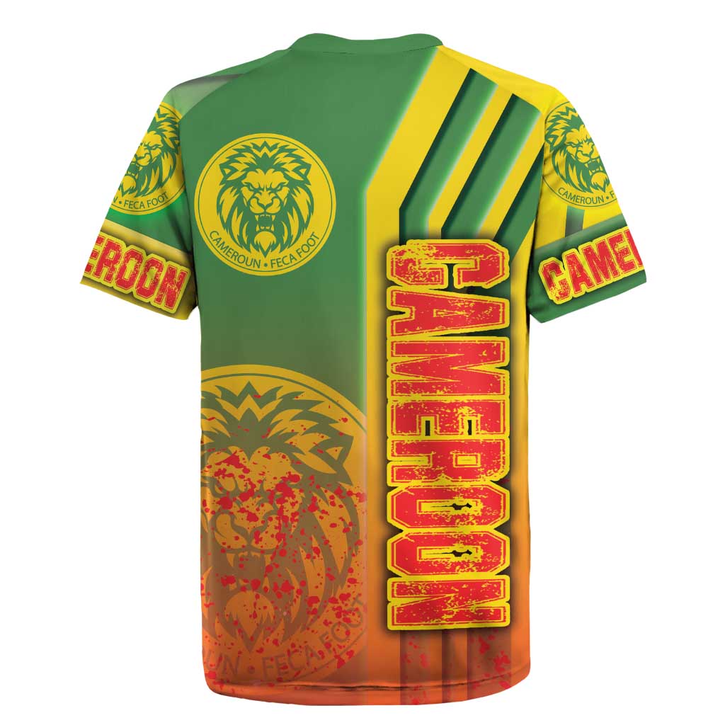 Cameroon Football Rugby Jersey Indomitable Lions Soccer - Road To Champion - Wonder Print Shop