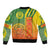 Cameroon Football Sleeve Zip Bomber Jacket Indomitable Lions Soccer - Road To Champion - Wonder Print Shop