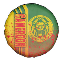 Cameroon Football Spare Tire Cover Indomitable Lions Soccer - Road To Champion - Wonder Print Shop