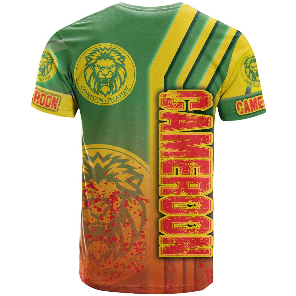 Cameroon Football T Shirt Indomitable Lions Soccer - Road To Champion - Wonder Print Shop