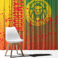 Cameroon Football Window Curtain Indomitable Lions Soccer - Road To Champion - Wonder Print Shop