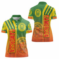 Cameroon Football Women Polo Shirt Indomitable Lions Soccer - Road To Champion - Wonder Print Shop