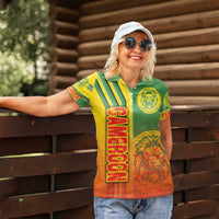 Cameroon Football Women Polo Shirt Indomitable Lions Soccer - Road To Champion - Wonder Print Shop