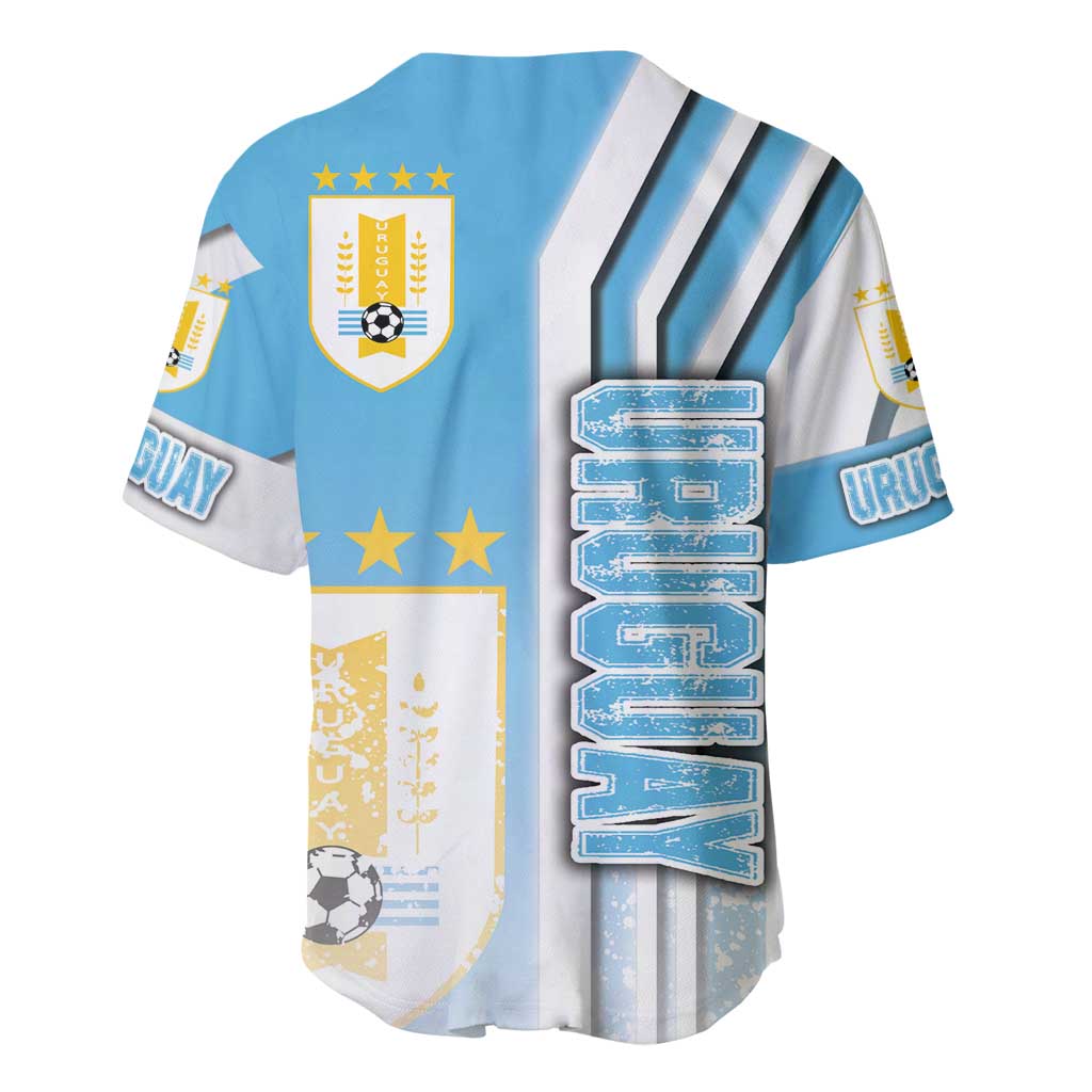 Uruguay Football Baseball Jersey Sky Blue Soccer - Road To Champion