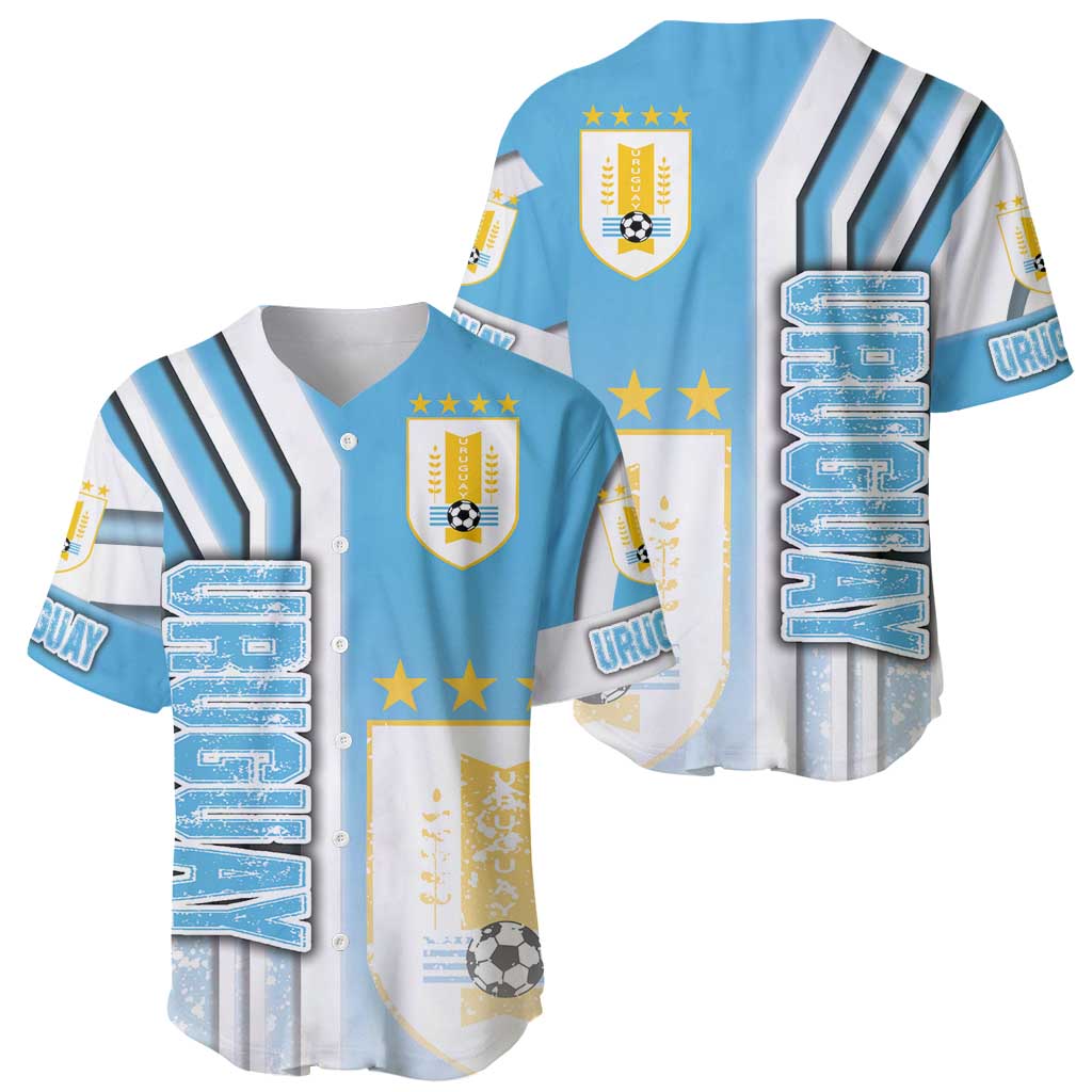 Uruguay Football Baseball Jersey Sky Blue Soccer - Road To Champion