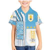 Uruguay Football Family Matching Mermaid Dress and Hawaiian Shirt Sky Blue Soccer - Road To Champion