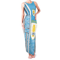 Uruguay Football Family Matching Tank Maxi Dress and Hawaiian Shirt Sky Blue Soccer - Road To Champion
