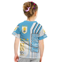 Uruguay Football Kid T Shirt Sky Blue Soccer - Road To Champion - Wonder Print Shop