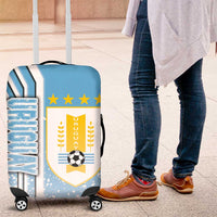 Uruguay Football Luggage Cover Sky Blue Soccer - Road To Champion - Wonder Print Shop