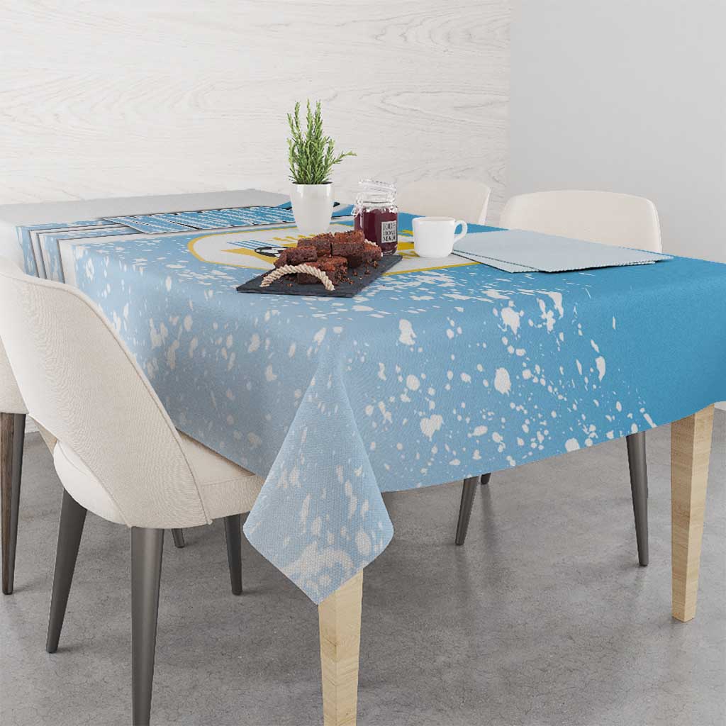 Uruguay Football Tablecloth Sky Blue Soccer - Road To Champion - Wonder Print Shop