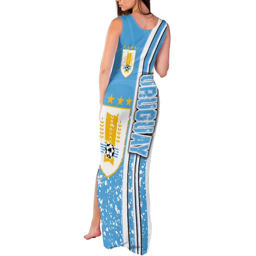 Uruguay Football Tank Maxi Dress Sky Blue Soccer - Road To Champion - Wonder Print Shop