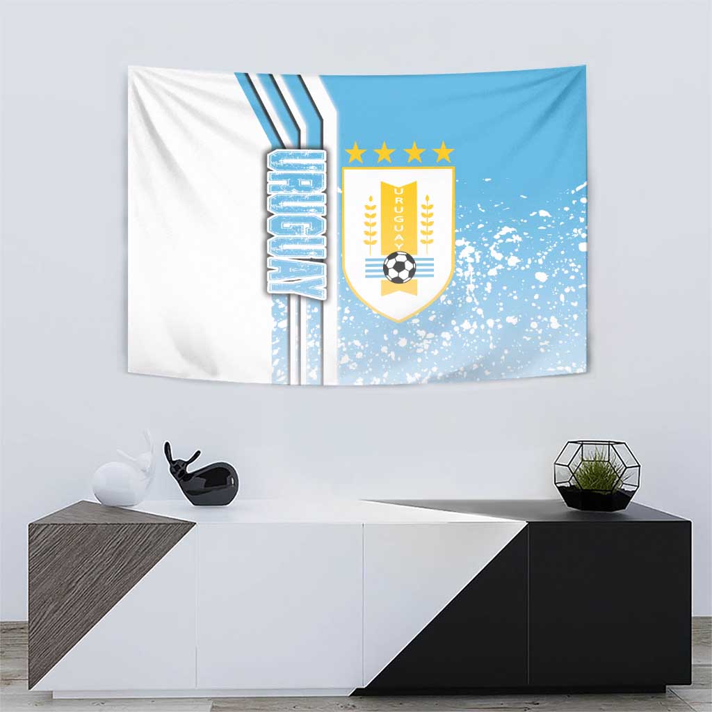 Uruguay Football Tapestry Sky Blue Soccer - Road To Champion - Wonder Print Shop