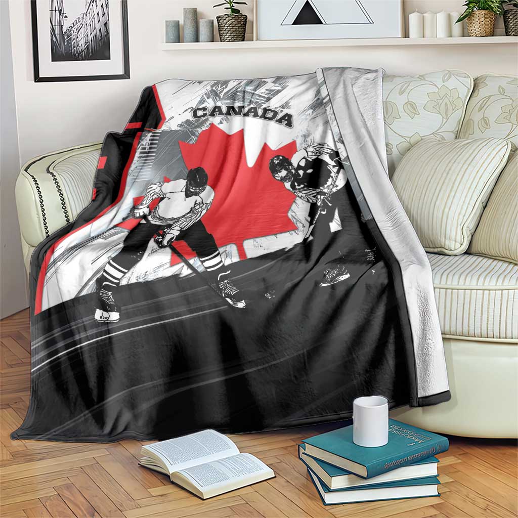 Canada Hockey Blanket Maple Leaf Sport Style