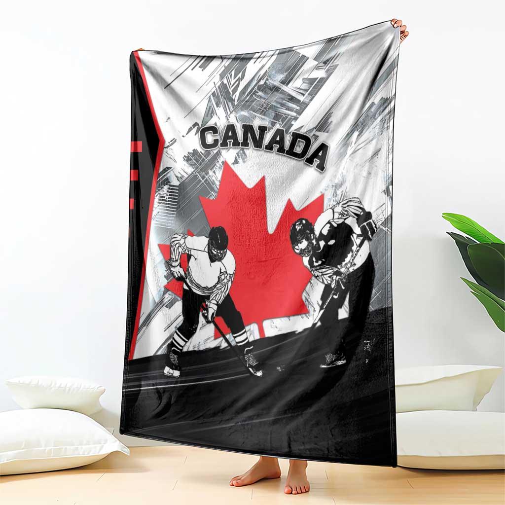Canada Hockey Blanket Maple Leaf Sport Style