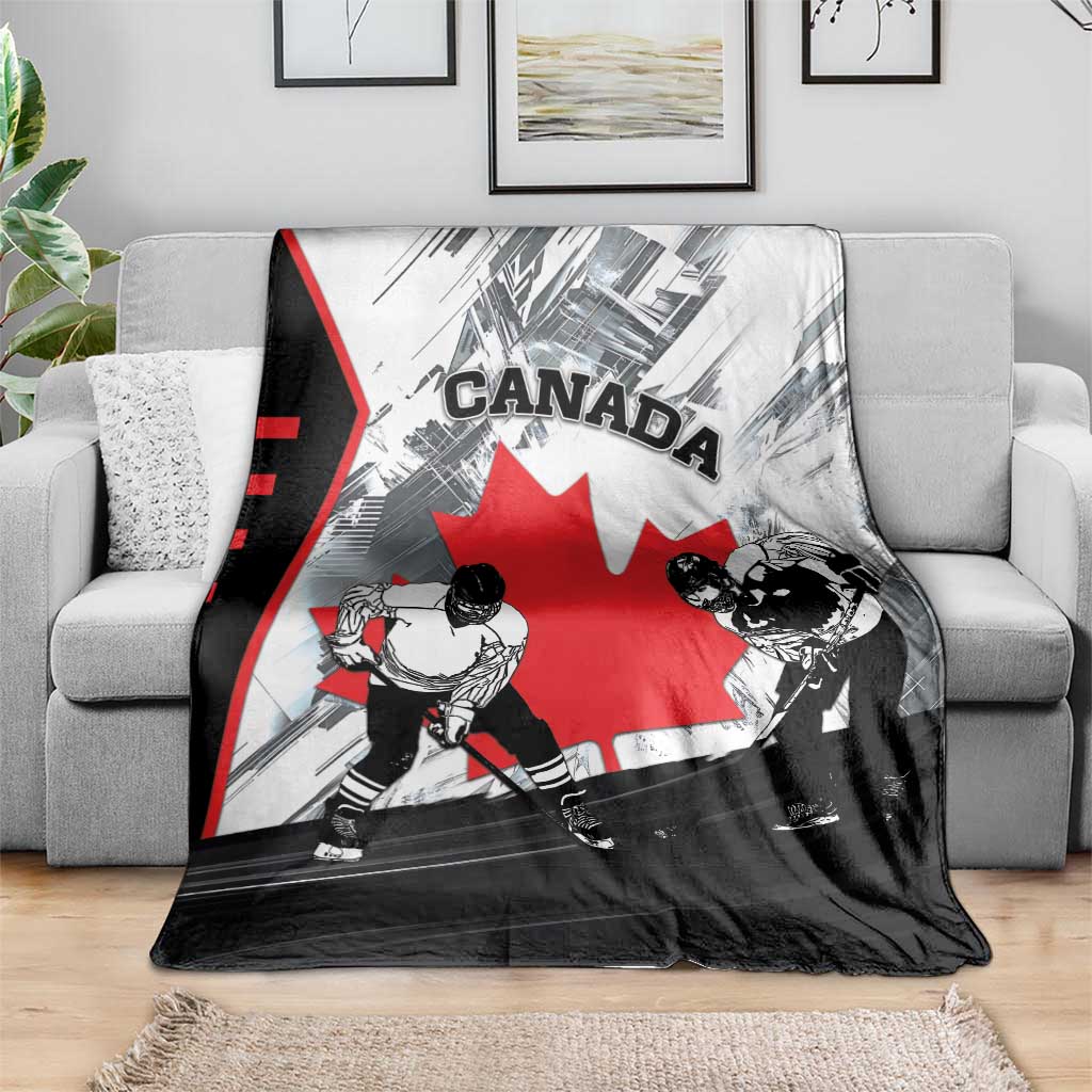 Canada Hockey Blanket Maple Leaf Sport Style