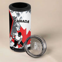 Canada Hockey 4 in 1 Can Cooler Tumbler Maple Leaf Sport Style