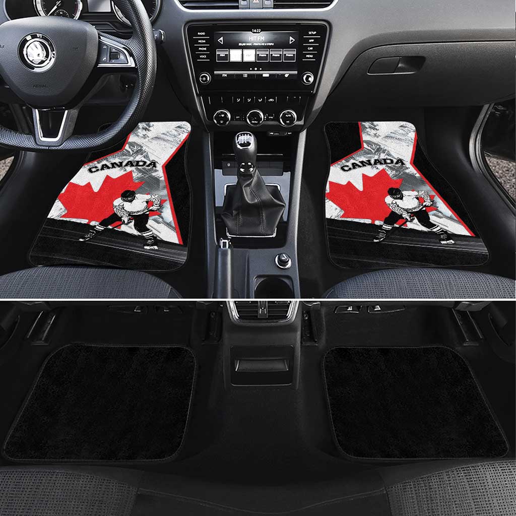 Canada Hockey Car Mats Maple Leaf Sport Style